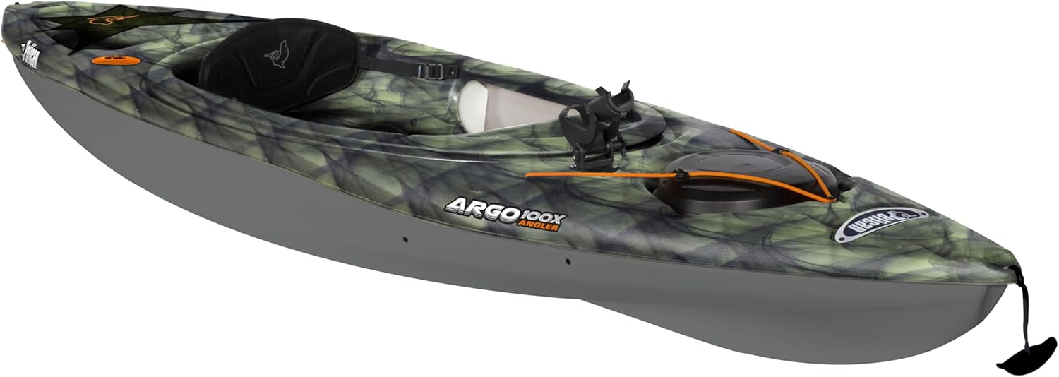 Fishing Kayak Vapor Black Lime - Lightweight Stable - Ergoform™ Padded seat - 10 ft