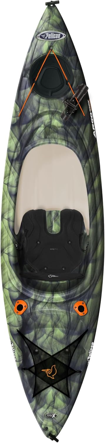 Fishing Kayak Vapor Black Lime - Lightweight Stable - Ergoform™ Padded seat - 10 ft