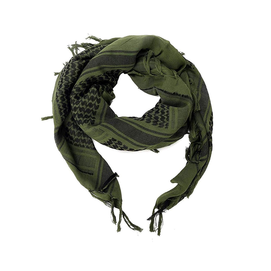 Luxns Military Shemagh Tactical Desert Scarf / 100% Cotton Keffiyeh Scarf Wrap for Men And Women