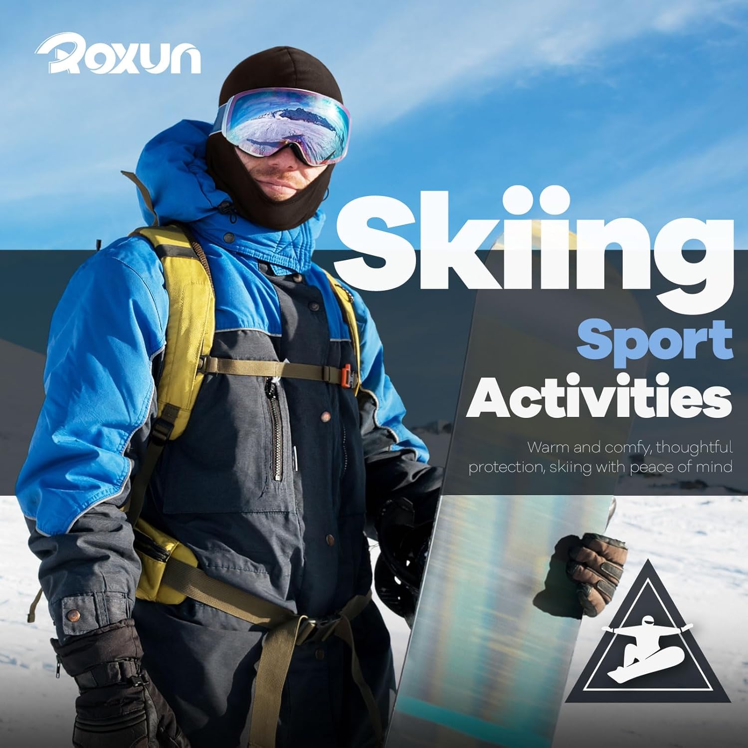 Balaclava Ski Mask, 5 Pack Neck Scarf Men/Women