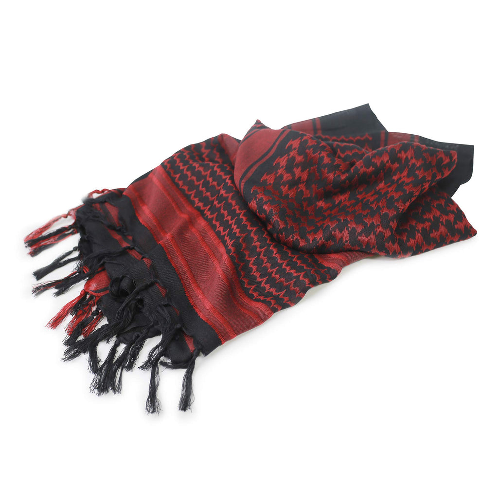 Luxns Military Shemagh Tactical Desert Scarf / 100% Cotton Keffiyeh Scarf Wrap for Men And Women