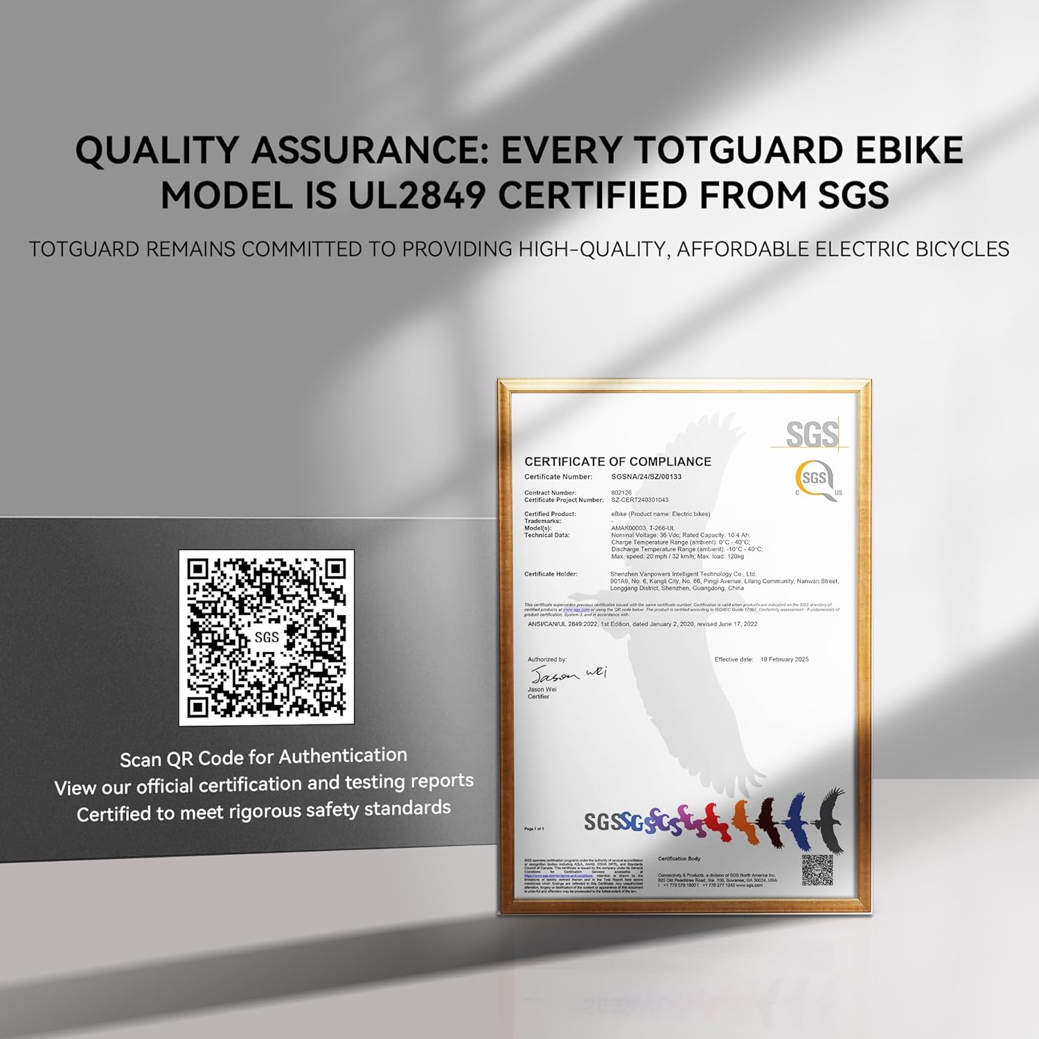 TotGuard Electric Bike, Electric Bike for Adults, 26"