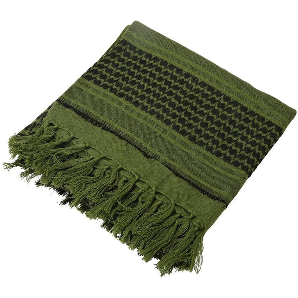 Luxns Military Shemagh Tactical Desert Scarf / 100% Cotton Keffiyeh Scarf Wrap for Men And Women
