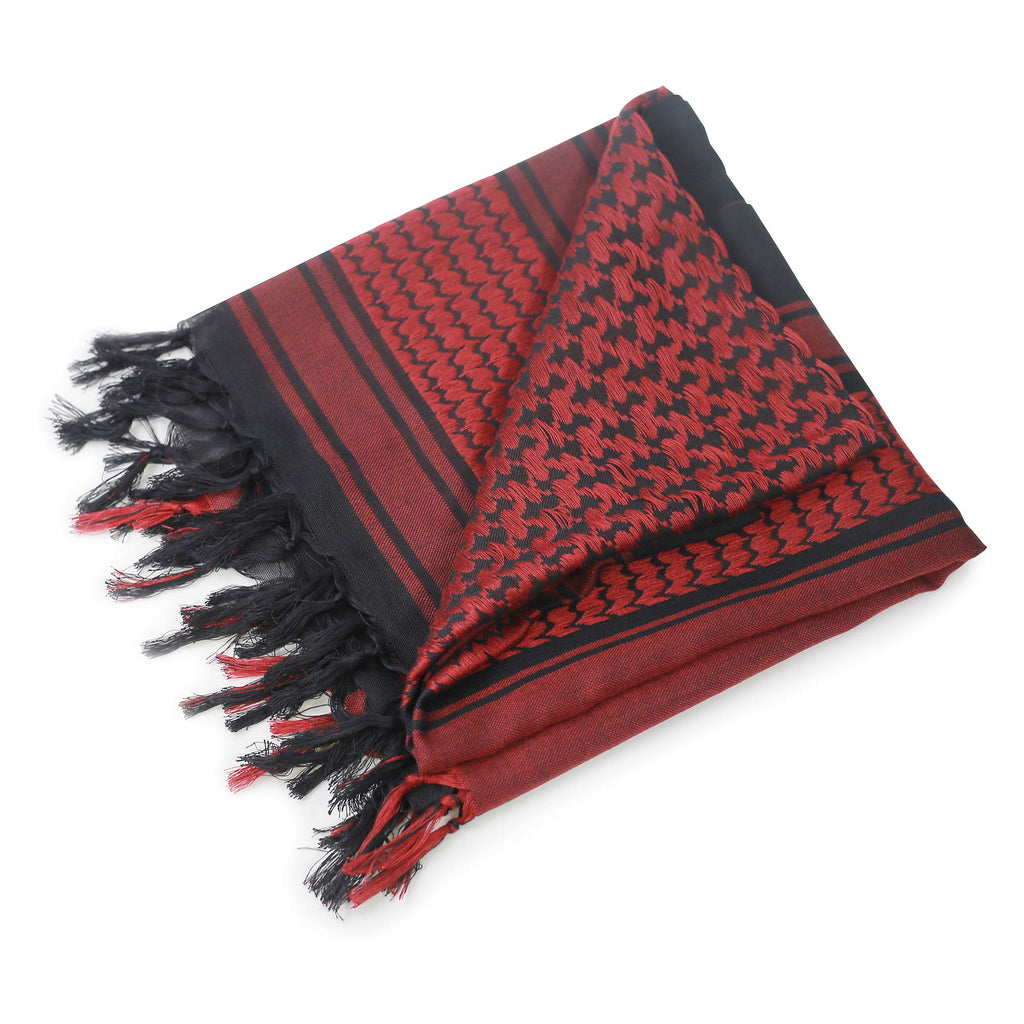 Luxns Military Shemagh Tactical Desert Scarf / 100% Cotton Keffiyeh Scarf Wrap for Men And Women