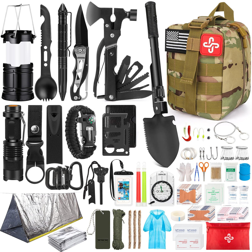 "Survival Kit- 250Pcs Survival Gear First Aid Kit with Molle Bag"
