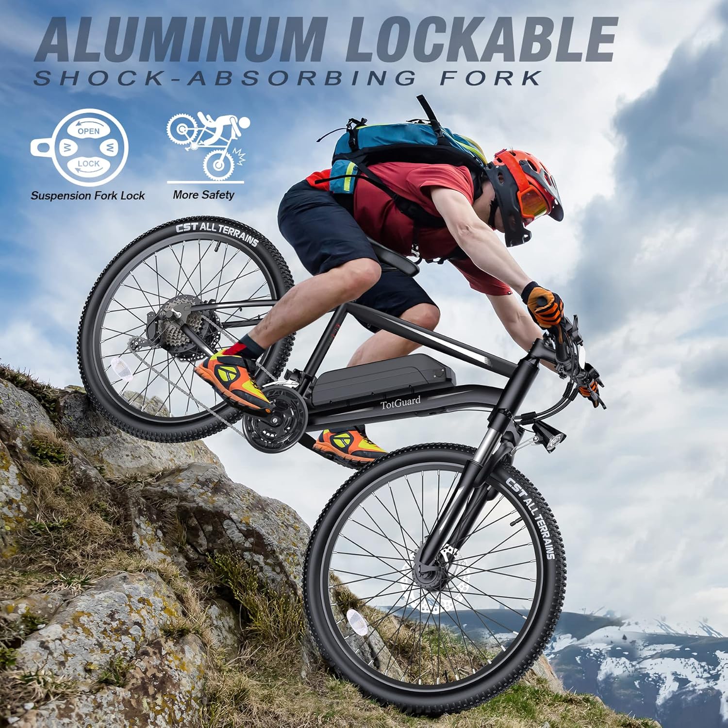 TotGuard Electric Bike, Electric Bike for Adults, 26"