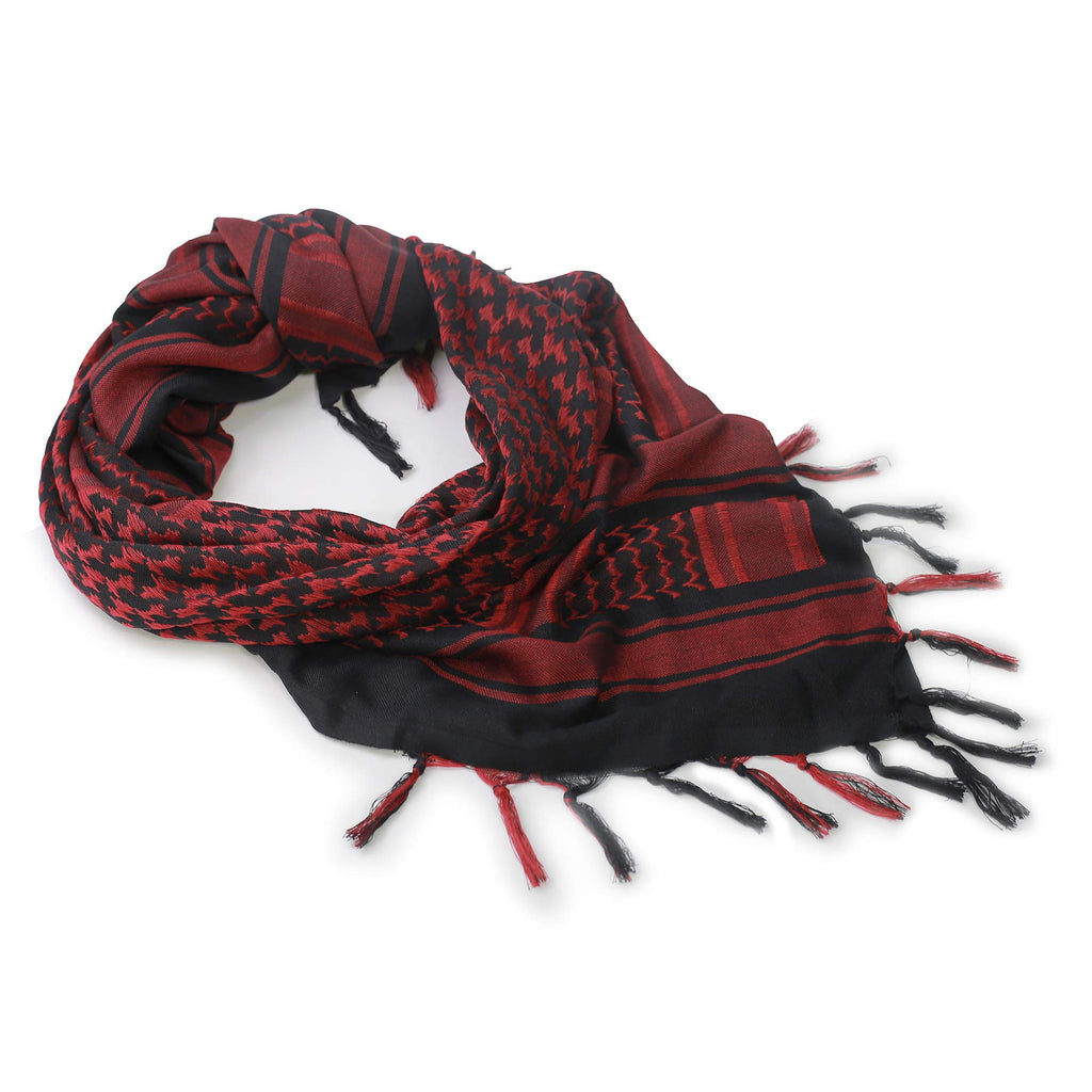 Luxns Military Shemagh Tactical Desert Scarf / 100% Cotton Keffiyeh Scarf Wrap for Men And Women