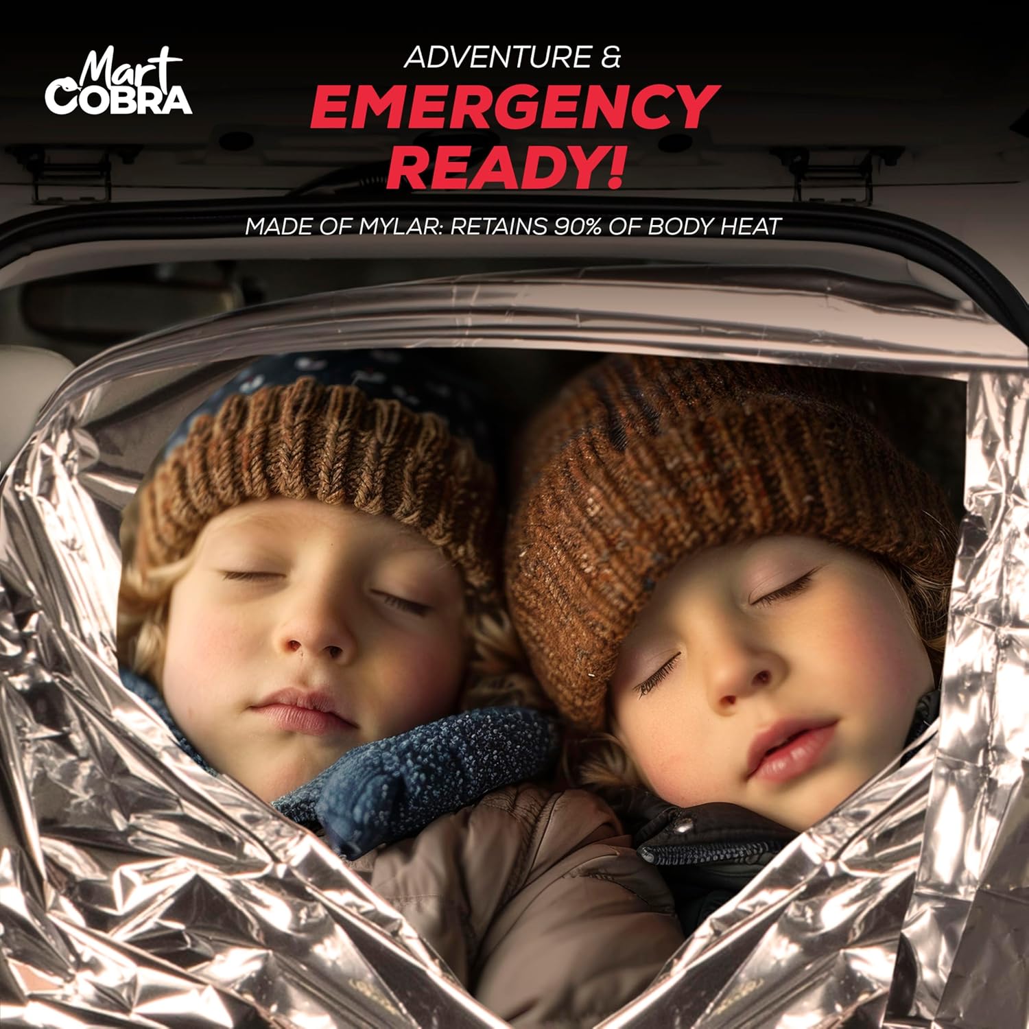 Emergency Blanket 4-Pack Space Blankets