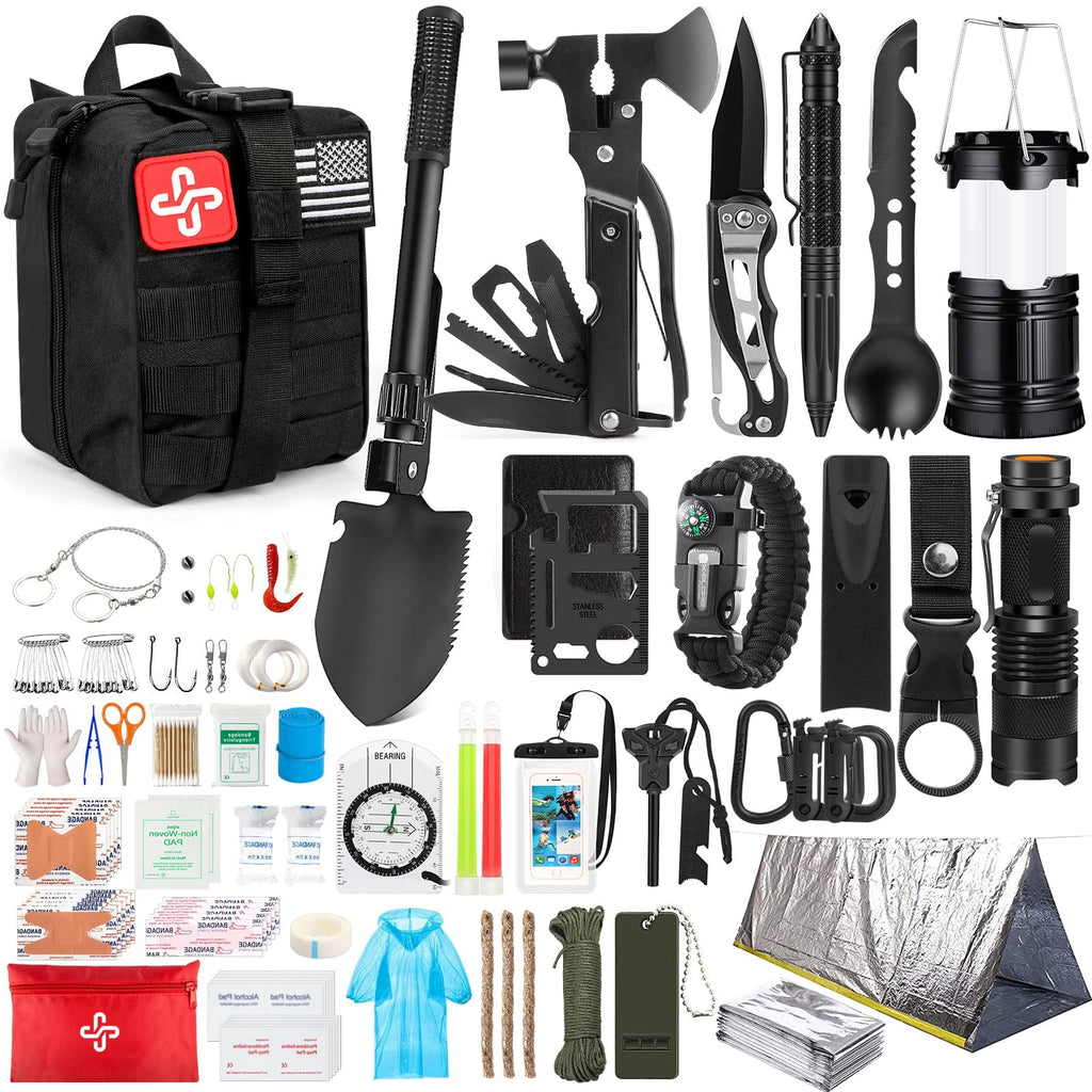 "Survival Kit- 250Pcs Survival Gear First Aid Kit with Molle Bag"