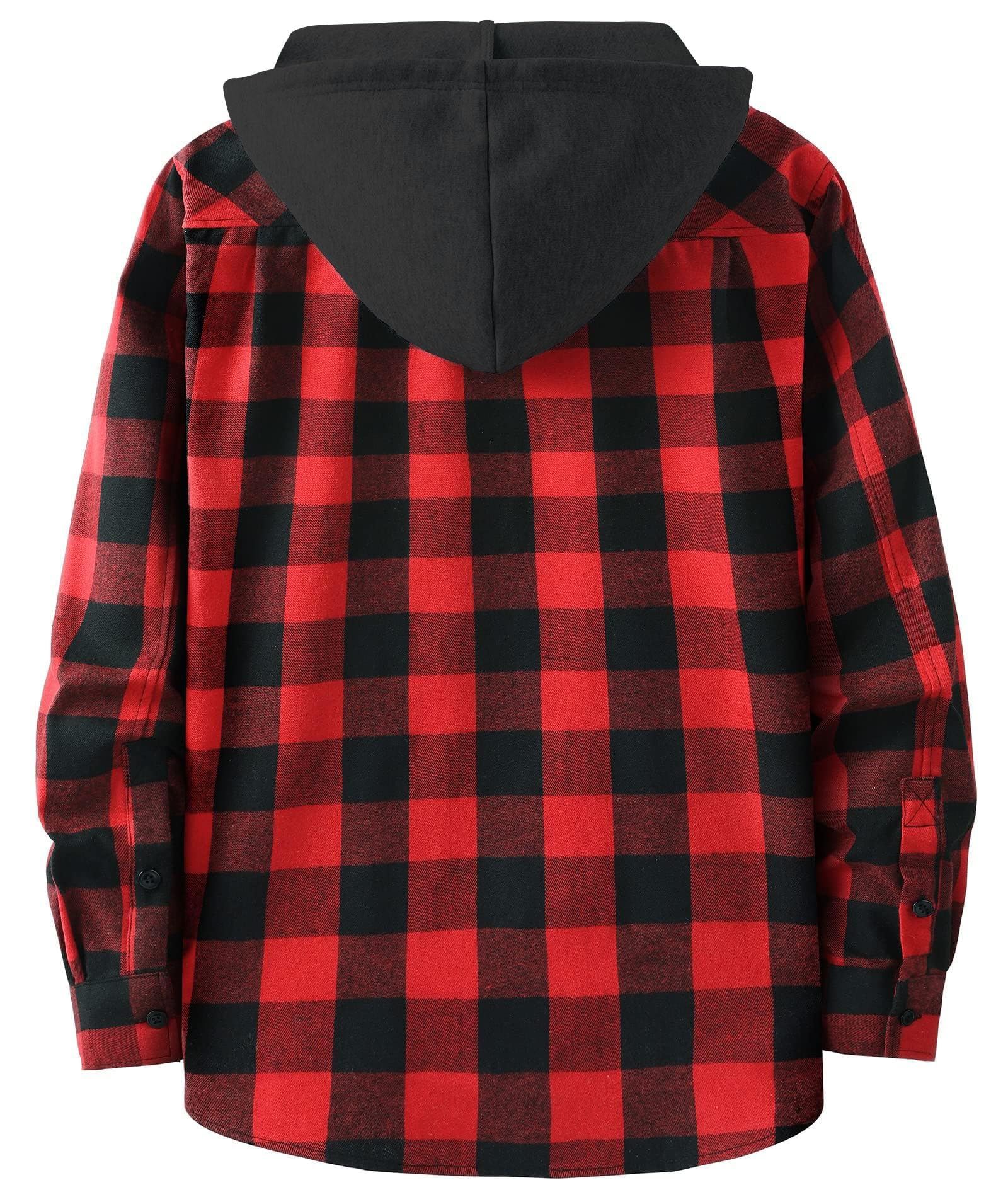 3 Pack Men's Flannel Hoodie Shirts