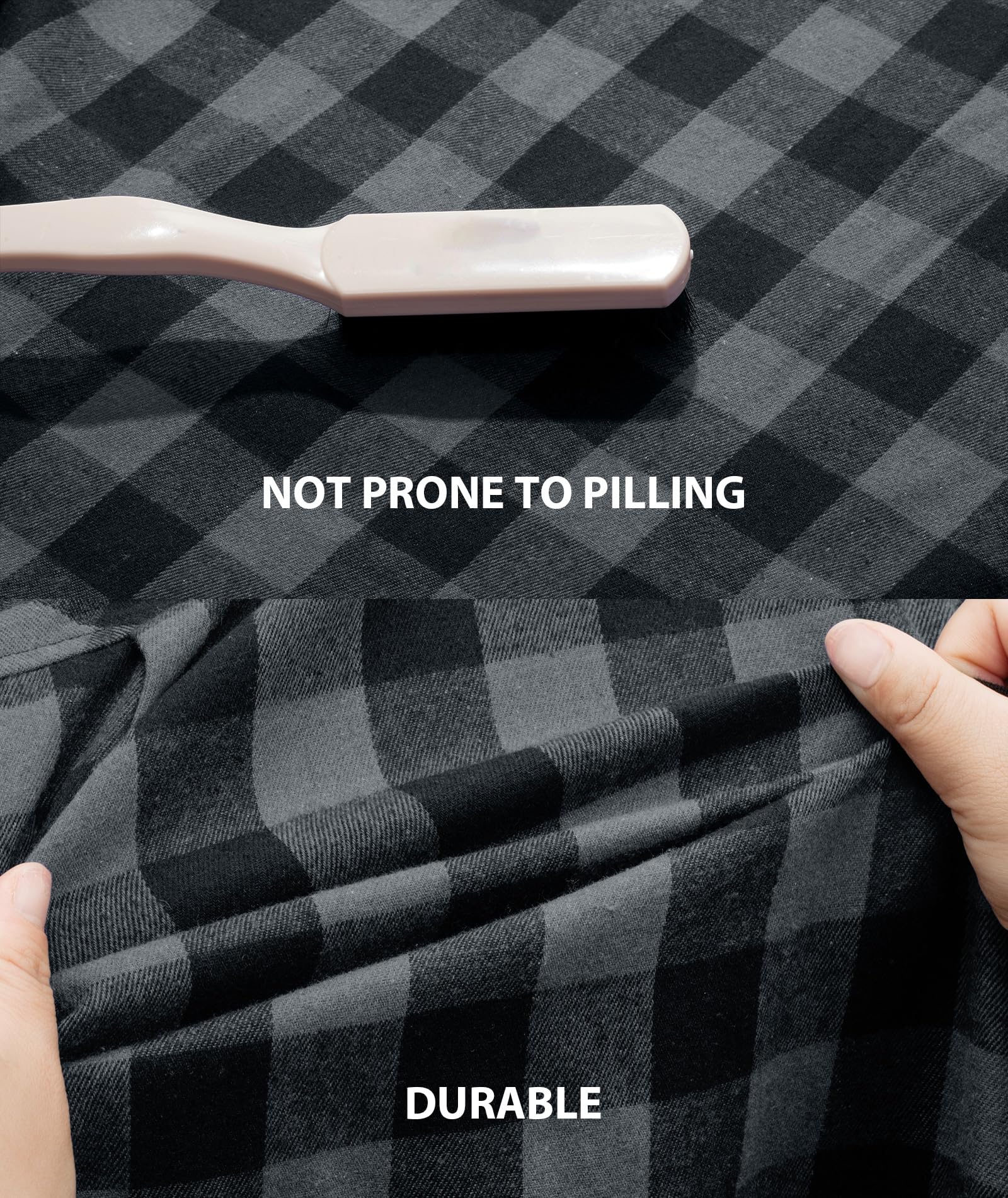 3 Pack Men's Flannel Hoodie Shirts