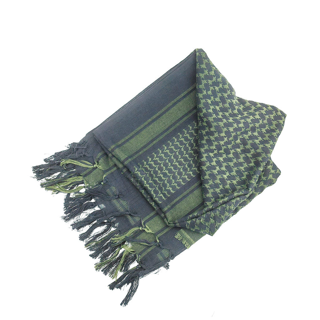 Luxns Military Shemagh Tactical Desert Scarf / 100% Cotton Keffiyeh Scarf Wrap for Men And Women