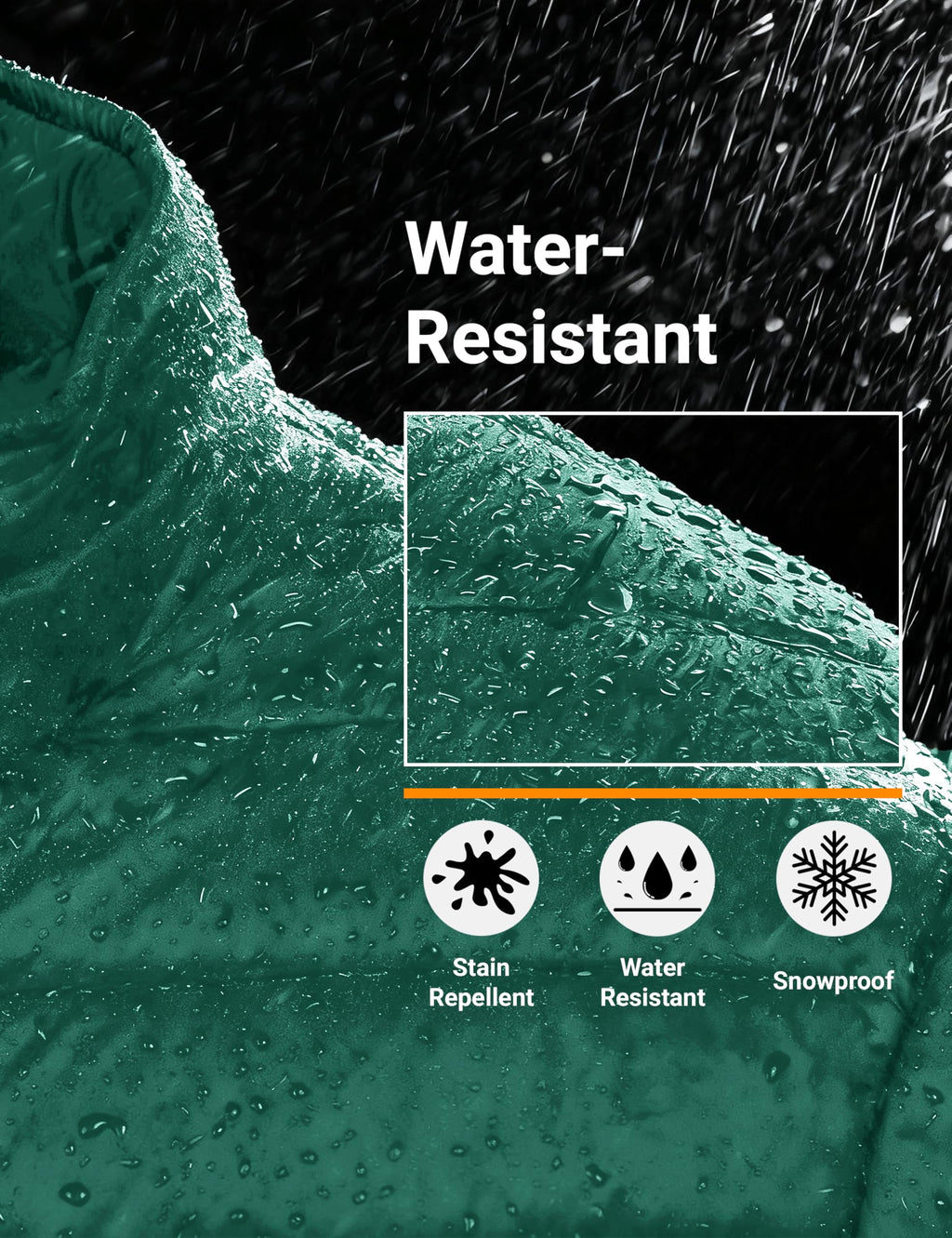 "Men's Lightweight Waterproof Hooded Puffer Jacket"