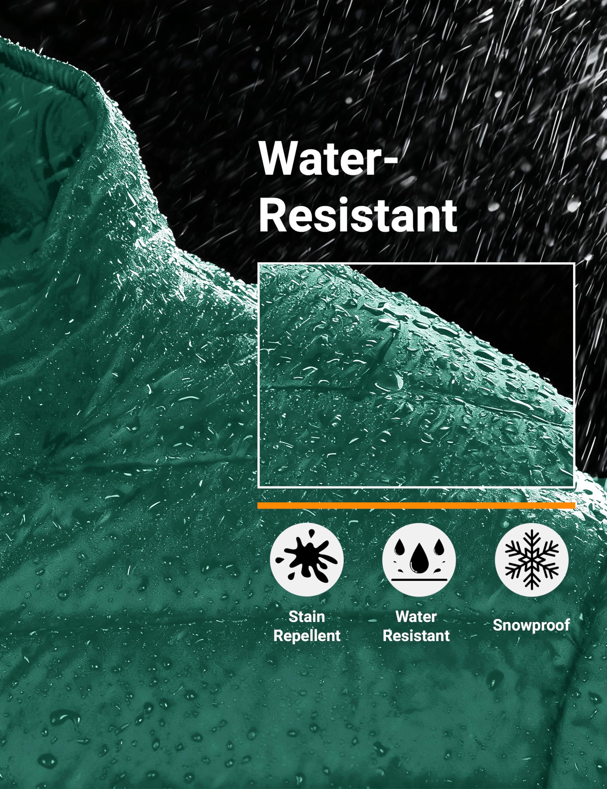 "Men's Lightweight Waterproof Hooded Puffer Jacket"