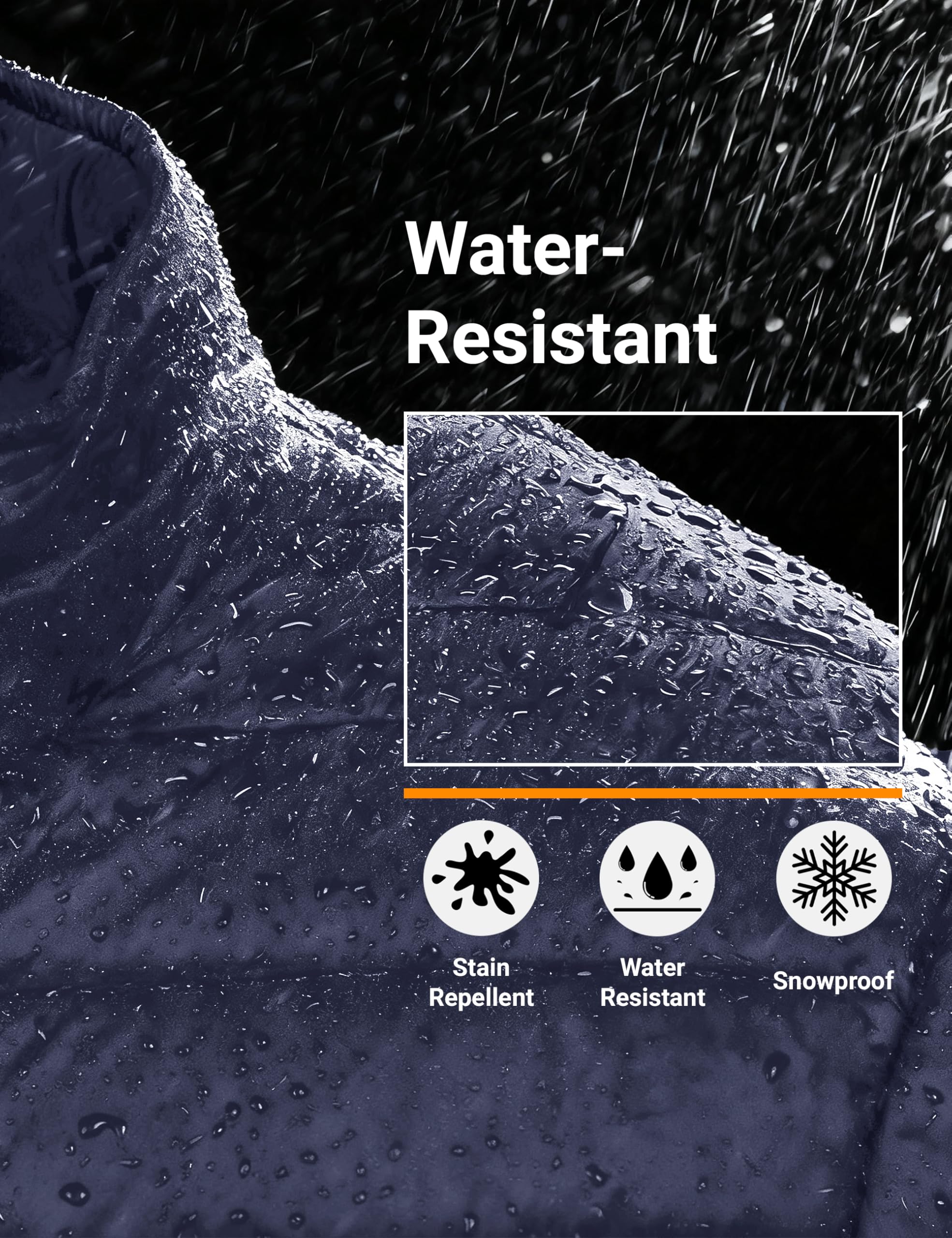 "Men's Lightweight Waterproof Hooded Puffer Jacket"