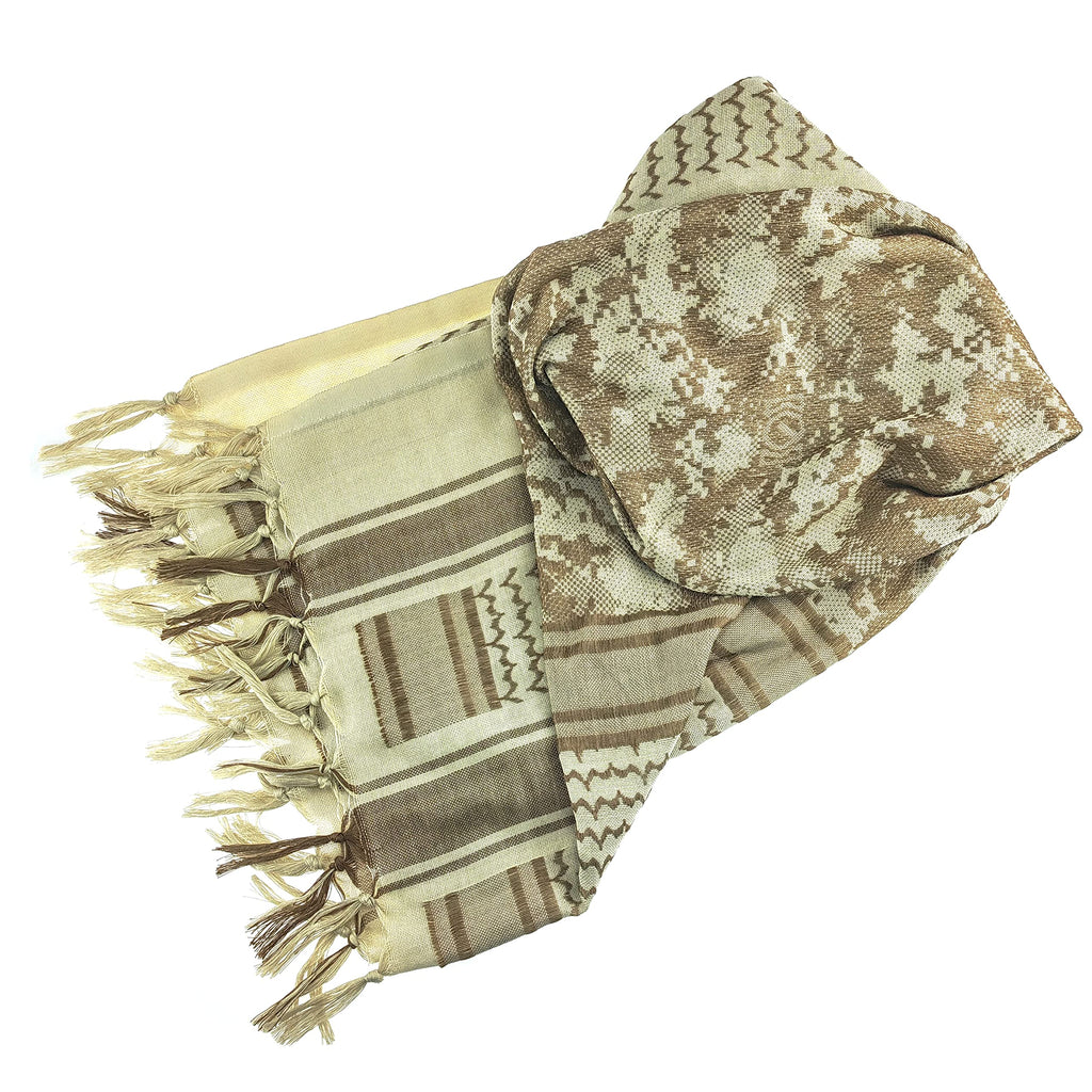 Luxns Military Shemagh Tactical Desert Scarf / 100% Cotton Keffiyeh Scarf Wrap for Men And Women
