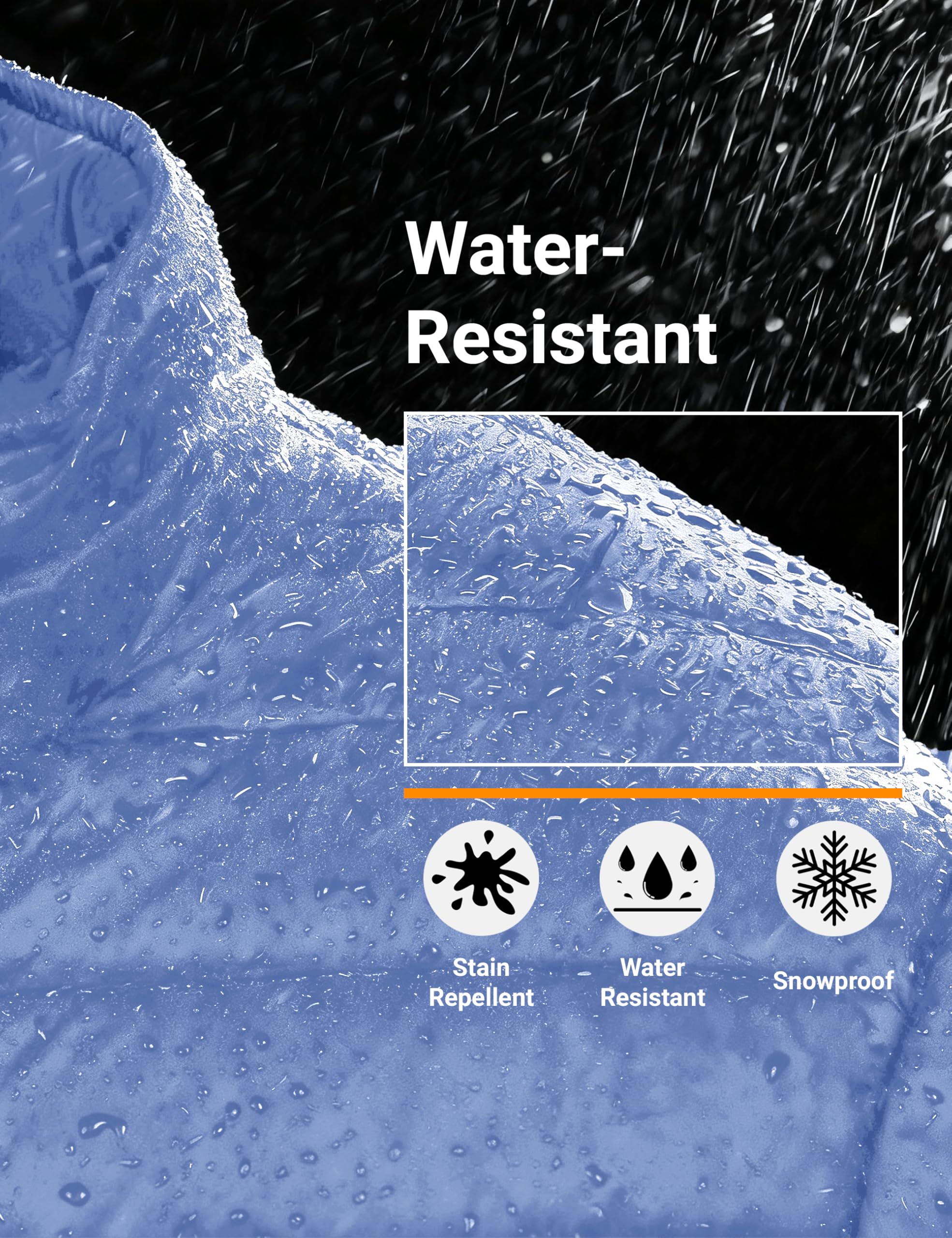 "Men's Lightweight Waterproof Hooded Puffer Jacket"