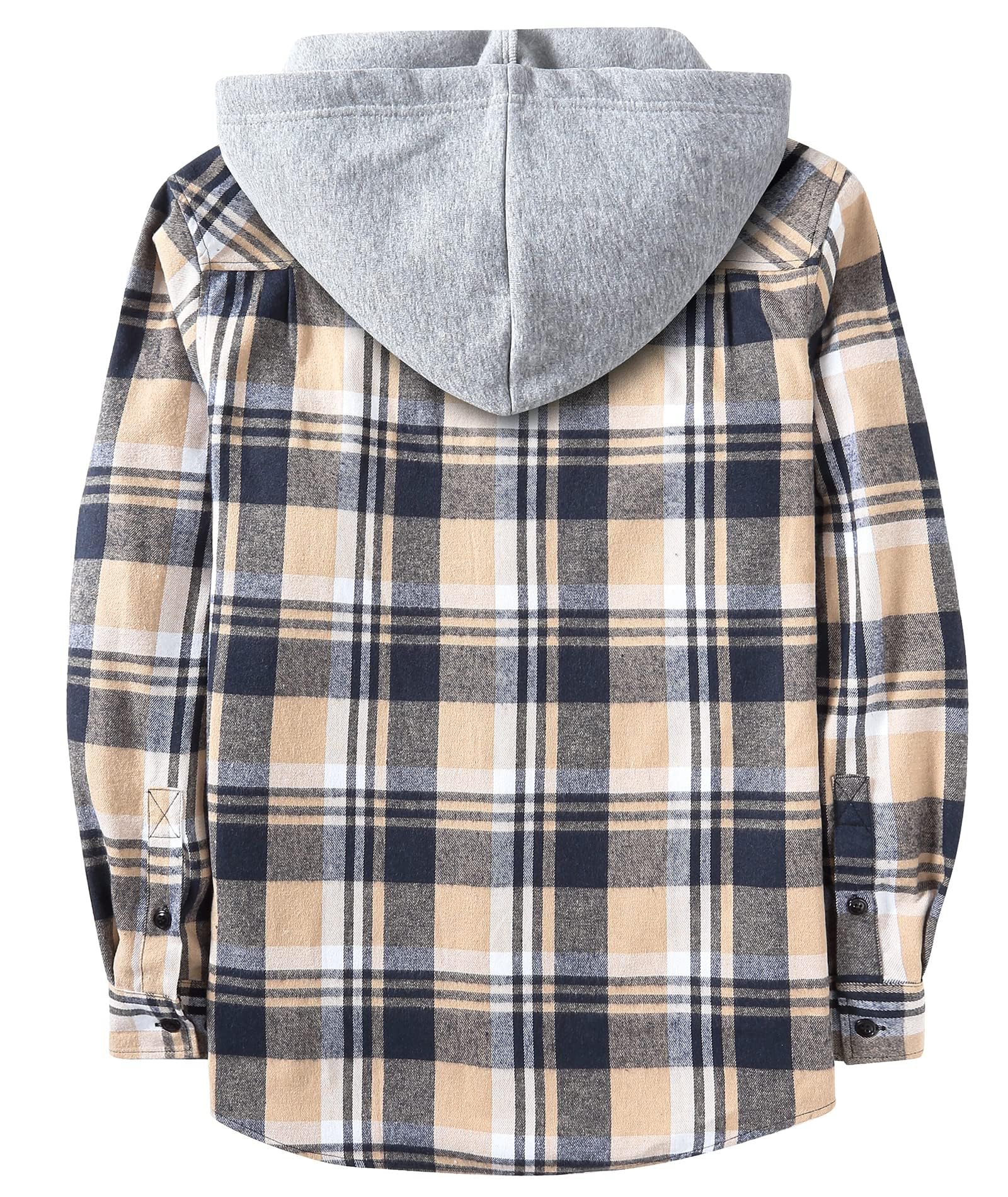 3 Pack Men's Flannel Hoodie Shirts