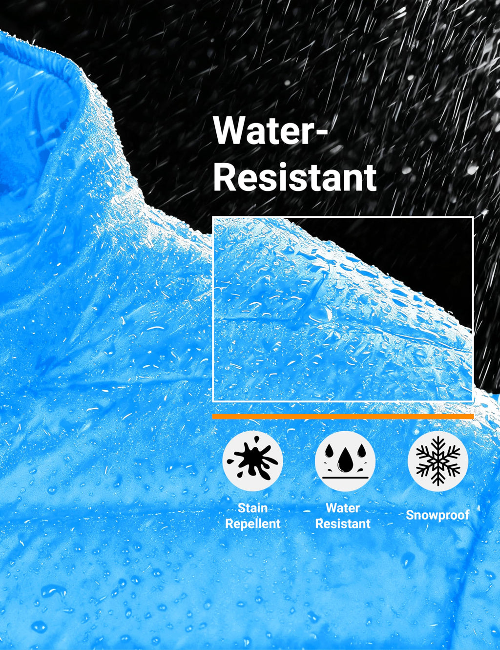 "Men's Lightweight Waterproof Hooded Puffer Jacket"