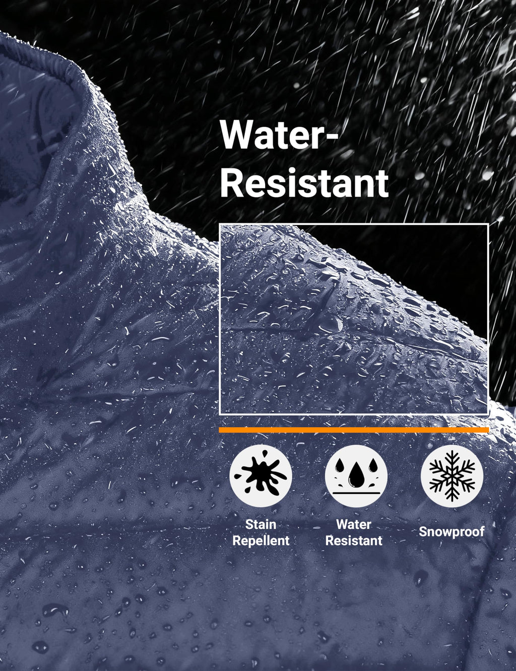 "Men's Lightweight Waterproof Hooded Puffer Jacket"