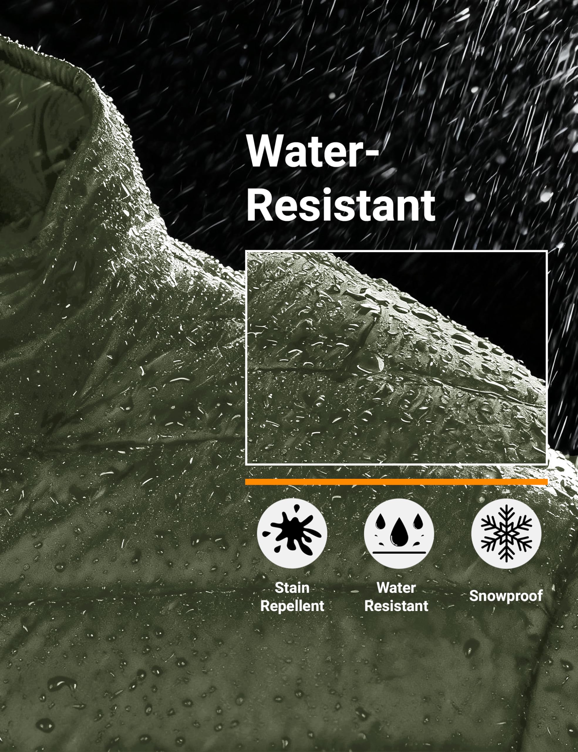 "Men's Lightweight Waterproof Hooded Puffer Jacket"