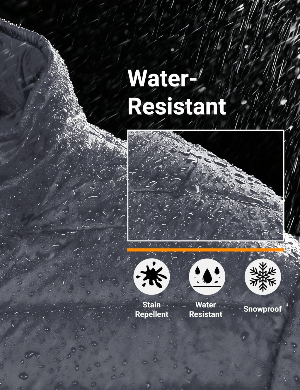 "Men's Lightweight Waterproof Hooded Puffer Jacket"