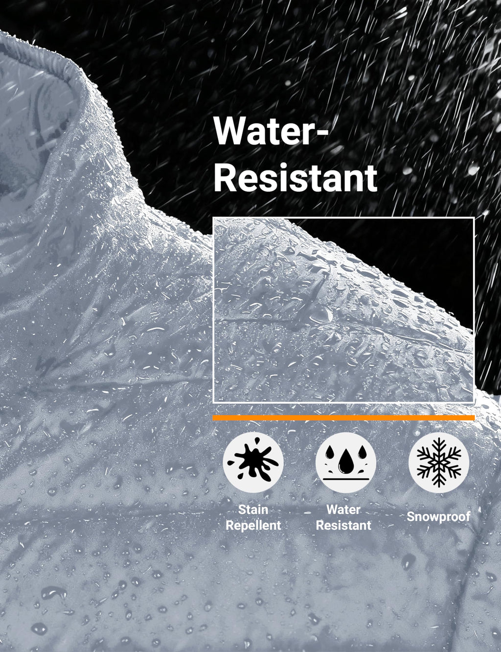 "Men's Lightweight Waterproof Hooded Puffer Jacket"