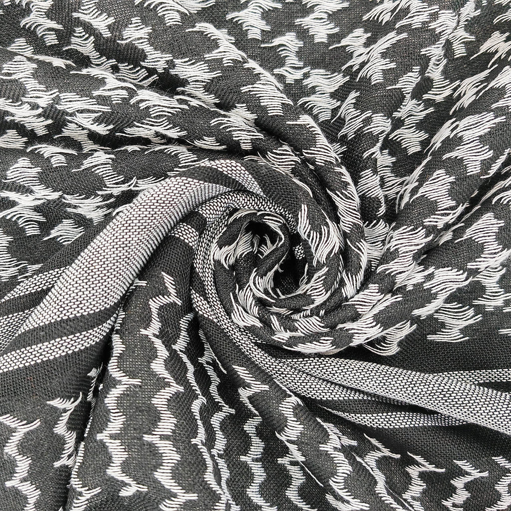 Luxns Military Shemagh Tactical Desert Scarf / 100% Cotton Keffiyeh Scarf Wrap for Men And Women