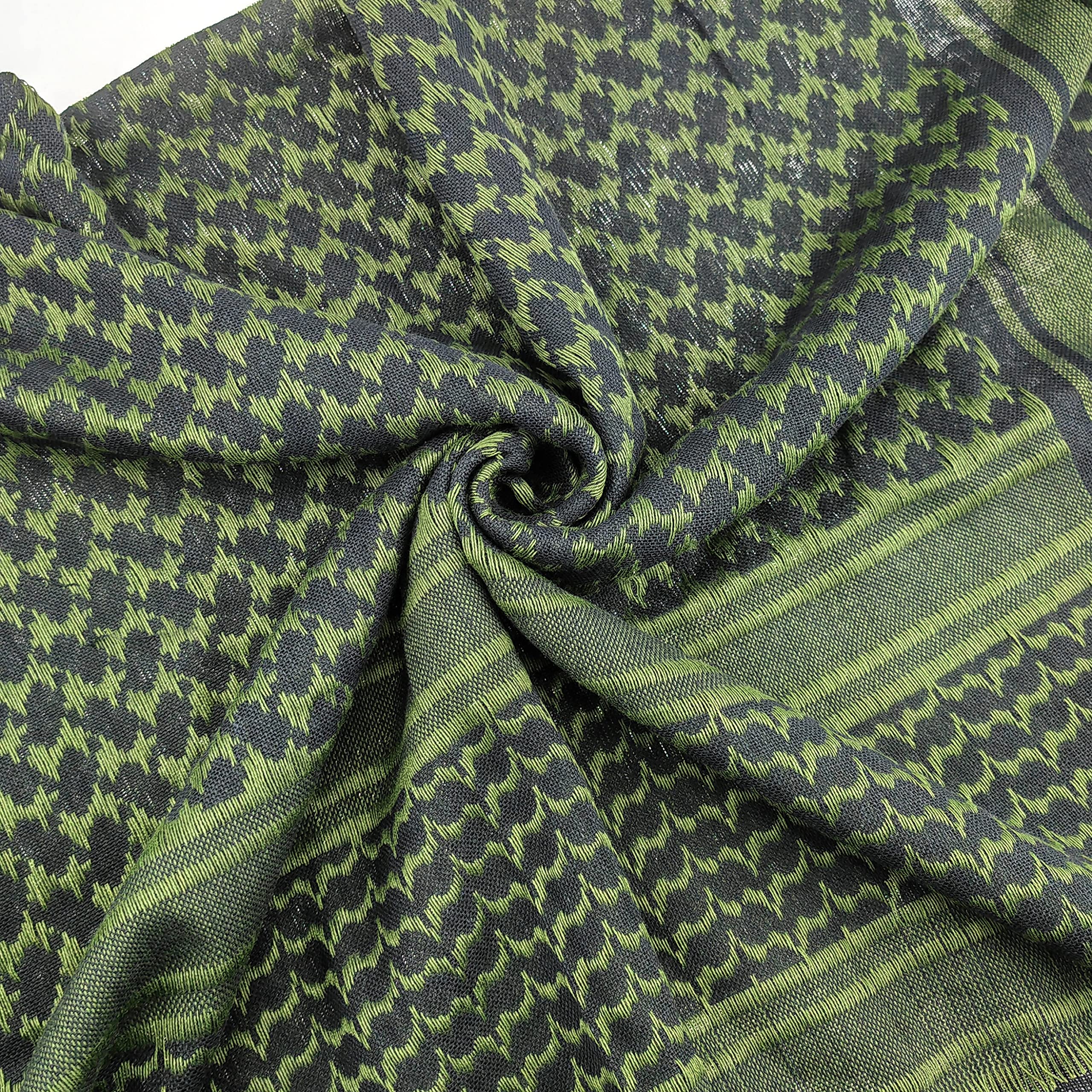 Luxns Military Shemagh Tactical Desert Scarf / 100% Cotton Keffiyeh Scarf Wrap for Men And Women