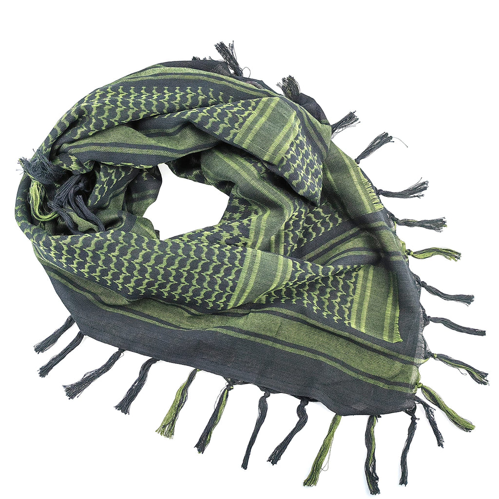 Luxns Military Shemagh Tactical Desert Scarf / 100% Cotton Keffiyeh Scarf Wrap for Men And Women