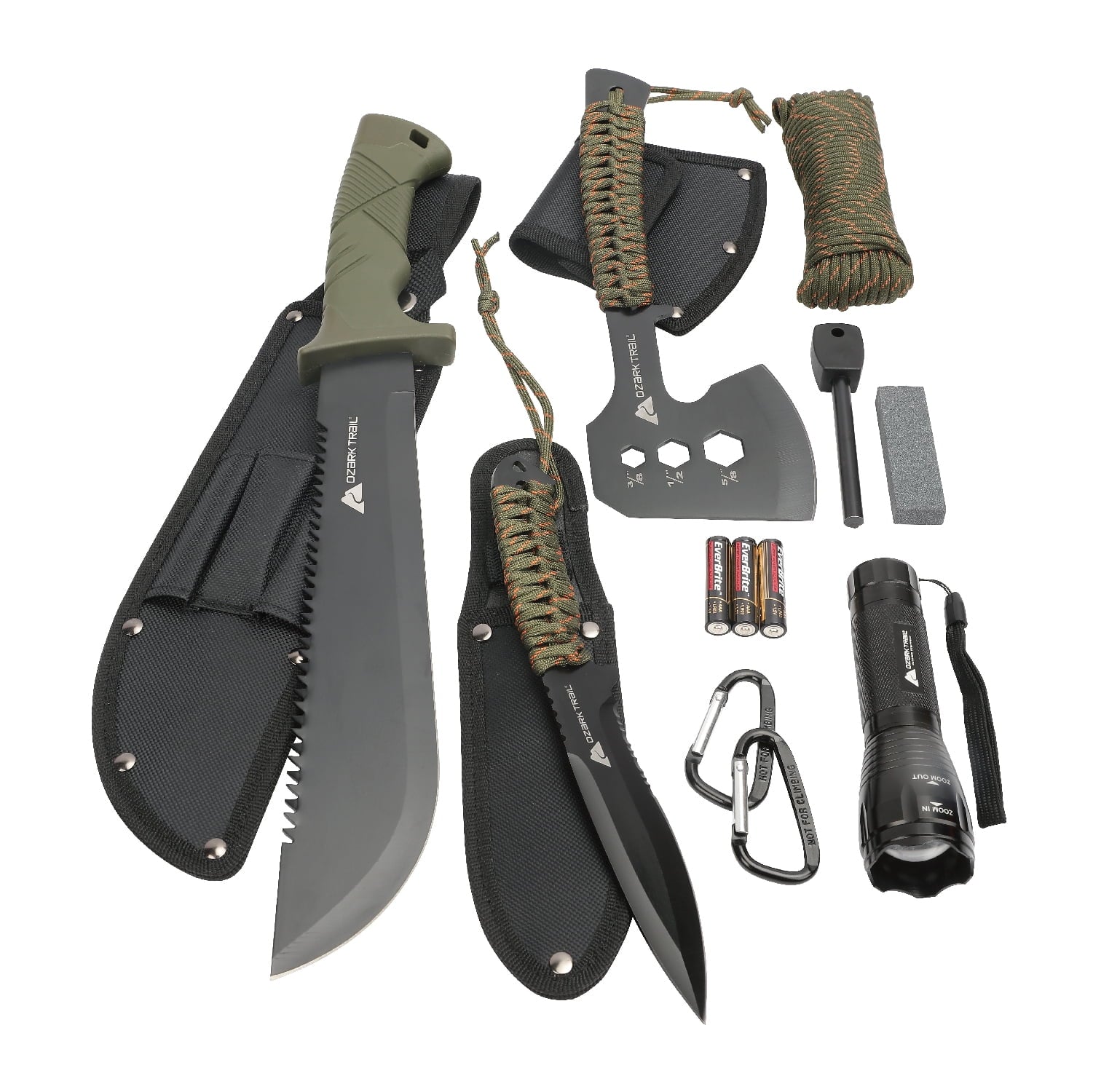 "12 Piece Ozark Trail Camping Outdoor Gear Kit"